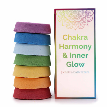 7 x Chakra Badesprudel "Harmonie & inneres Leuchten"
